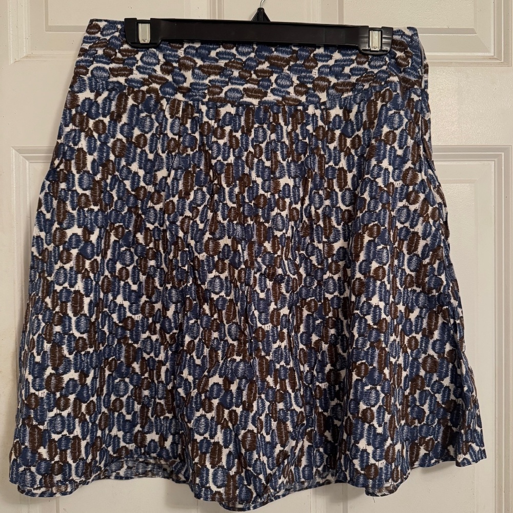 Blue/Brown print mini skirt by Mossimo for Target , Size: 2